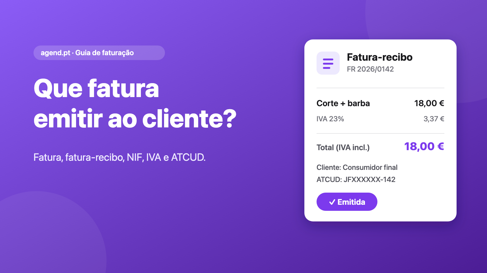 Fatura-recibo: guia de faturação para profissionais